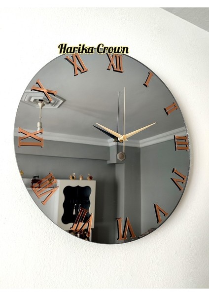 Gerçek Aynalı Dekoratif Duvar Saati (40- 50 Cm)