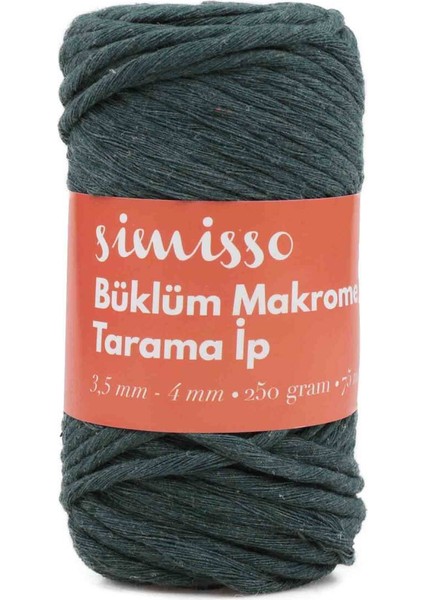 Tarama Makrome Ipi | Koyu Yeşil