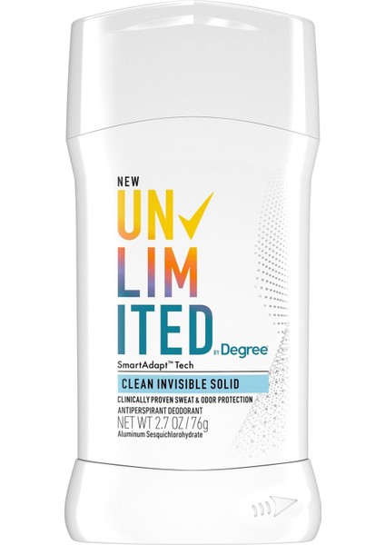 Unlimited Clean Antiperspirant Deodorant 76gr