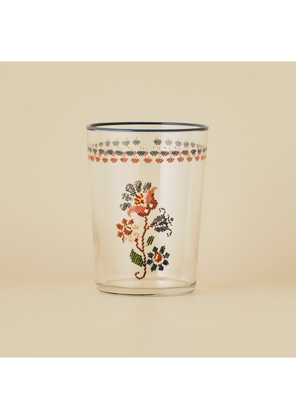 Vintage Meşrubat Bardağı 2'li Mavi (510 Cc)