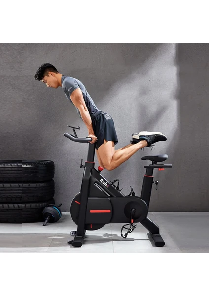 S10 Smart Spin Bike 100 Derece Manyetik Hassas Direnç Sistemi Sessiz Kondisyon Bisikleti