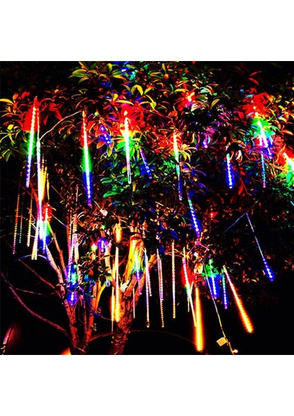 Kayan Rgb Karışık Renkli Işıklar Meteor Yağmur LED Akar LED Dış Mekan Parti Yılbaşı Işık