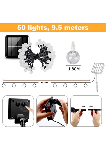 Lx-Güneş Işığı Dizisi-Beyaz Işık, 18 mm Dış Çap (Yurt Dışından) fiyatları