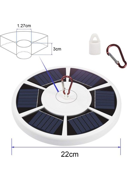 Lx-Solar Bayrak Direği Açık Beyaz Kabuk (Yurt Dışından)