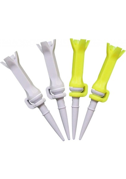 Pu Pençe Üst Eğ Tee Ekipmanları ile 4 Kırılmaz Golf Tees (Yurt Dışından)
