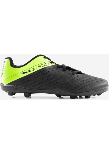Kipsta Çocuk Krampon / Futbol Ayakkabısı - Siyah / Sarı - 100 Fg
