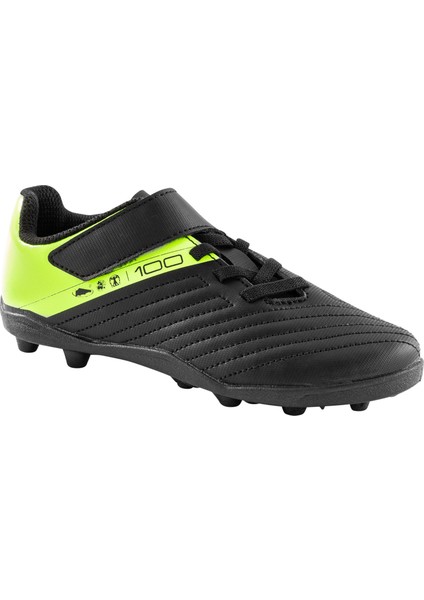 Kipsta Çocuk Krampon / Futbol Ayakkabısı - Siyah / Sarı - 100 Easy Ag/fg