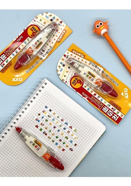 Sevimli Canavarlar Desenli Süsleme Bandı/Tipeks/Tipex/Şerit Daksil/Düzeltme Bandı/Şerit Düzeltici modelleri