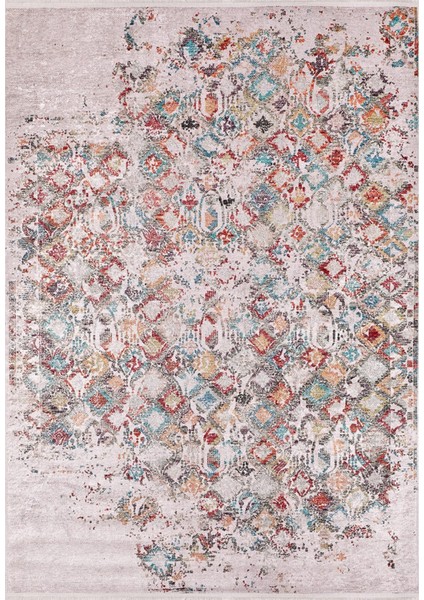Voskresensk Bej Modern Polyester Dijital Baskı Halı