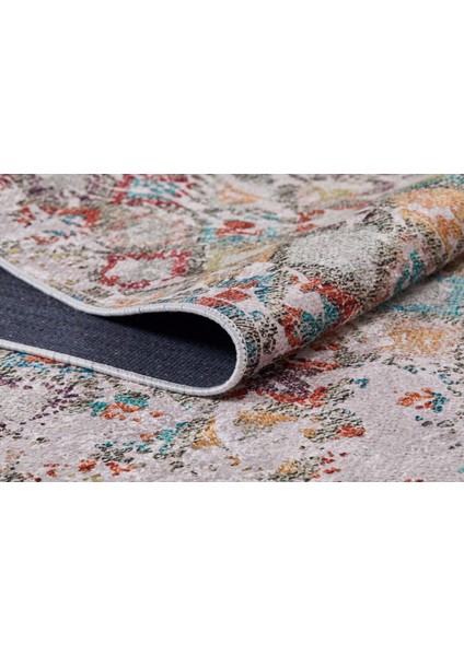 Voskresensk Bej Modern Polyester Dijital Baskı Halı