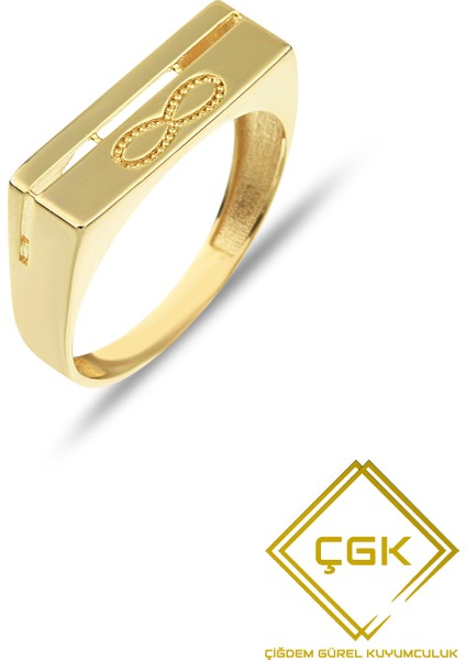 Sonsuzluk Desenli Altın Yüzük CGKÇKM03 fiyatları