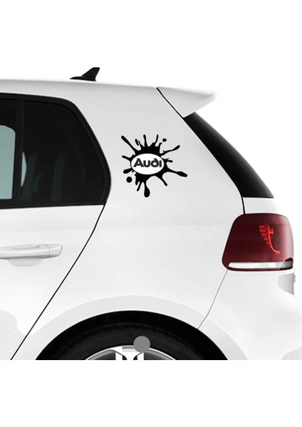 Audi Sticker - 2 Adet Tuning Yapıştırma - Araba Motosiklet Cam Dolap Tablet Uyumlu