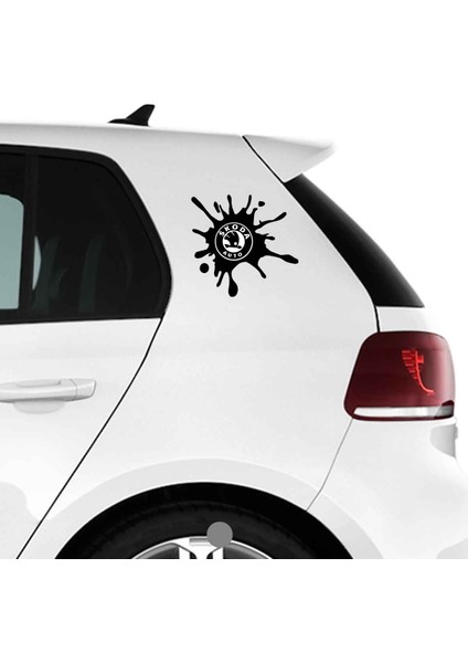 Skoda Sticker - 2 Adet Tuning Yapıştırma - Araba Motosiklet Cam Dolap Tablet Uyumlu
