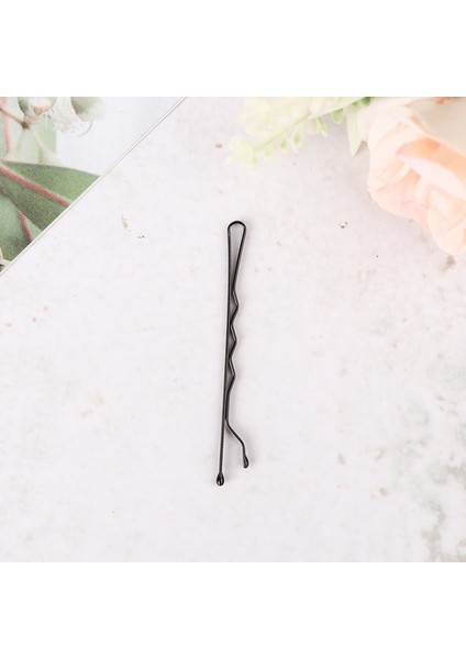 Siyah 100 Adet/torba 5 cm U Şekilli Alaşım Tokalar Dalgalı Saç Klipler Basit Metal Saç Tokaları Tokalarım Gelin Saç Araçları Aksesuarları (Yurt Dışından) fırsatları