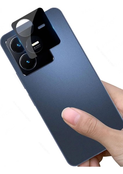 Vivo Y22 ile Uyumlu Kamera Lens Koruma Camı Toz ve Kirden Koruyan Vivo Y22 ile Uyumlu Siyah Kamera Camı fiyatları