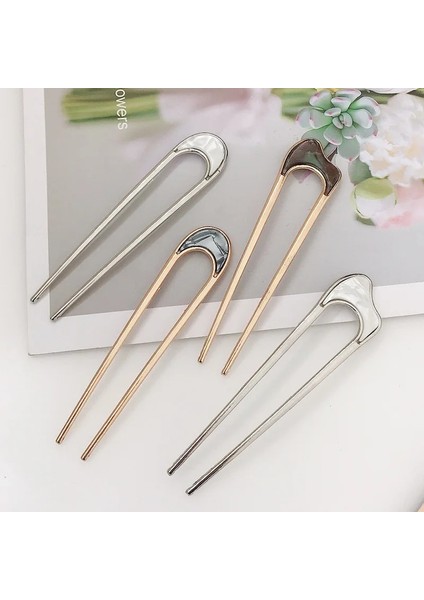 Kadınlar Için Bir Saç Tokası Japon Tarzı Metal Alaşım U Şeklinde Kızlar Vintage Saç Sopa Şapkalar Kadınlar Için Bayan Firkete Topuz Aracı Ma (Yurt Dışından) indirimleri
