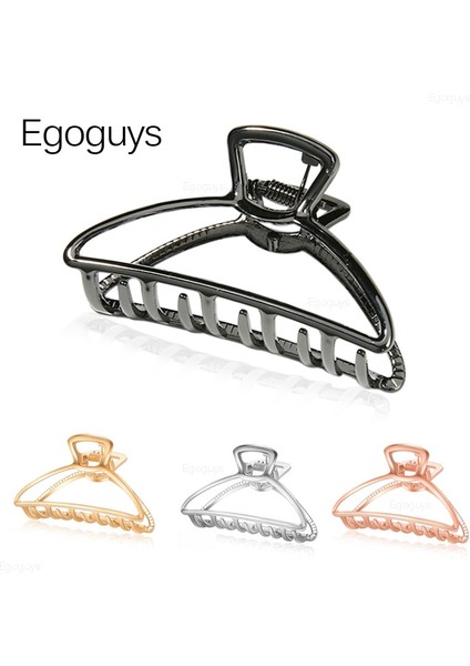 L Gümüş 1 Adet Kızlar Saç Pençe Kadın Geometrik Saç Kelepçesi Kapmak Saç Çene Klip Kavrama Tokalarım Kore Tarzı Saç Tokası Metal Şekillendirici Aksesuarları (Yurt Dışından) fiyatları