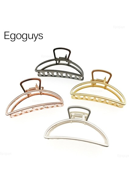 L Gümüş 1 Adet Kızlar Saç Pençe Kadın Geometrik Saç Kelepçesi Kapmak Saç Çene Klip Kavrama Tokalarım Kore Tarzı Saç Tokası Metal Şekillendirici Aksesuarları (Yurt Dışından) fırsatları