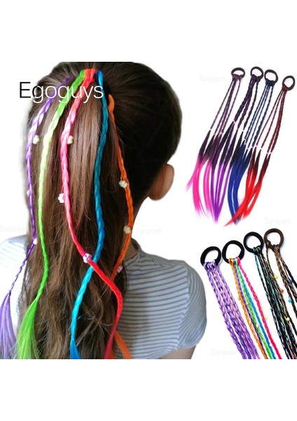 No.12 1pc Kızlar Renkli Elastik Bantlar Peruk At Kuyruğu Saç Halkası Çocuklar Şapkalar Scrunchie Kravatlar Lastik Bantlar Büküm Örgü Halat Süsleme (Yurt Dışından) fiyatları