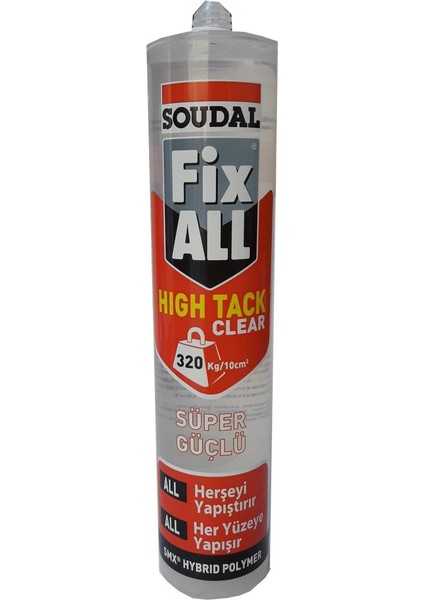Fix All High Tack 290 ml Kartuş Şeffaf fiyatları