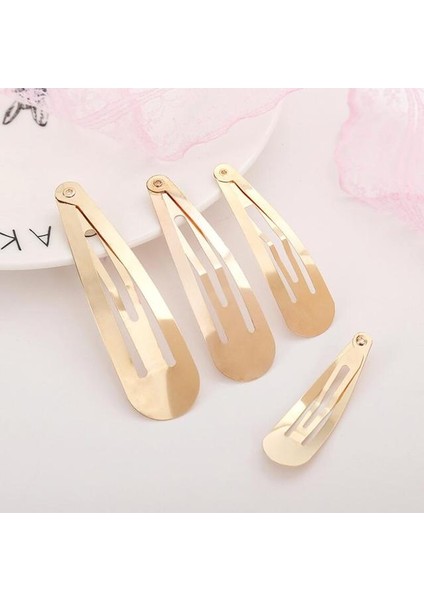 4 cm Altın 100 Adet/grup Saç Klipleri Yapış Saç Tokası ve Klipler Bb Firkete Metal Tokalarım Bebek Çocuk Kadın Kız Şekillendirici Aksesuarları (Yurt Dışından)