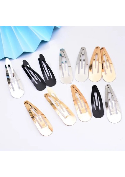 4 cm Altın 100 Adet/grup Saç Klipleri Yapış Saç Tokası ve Klipler Bb Firkete Metal Tokalarım Bebek Çocuk Kadın Kız Şekillendirici Aksesuarları (Yurt Dışından)
