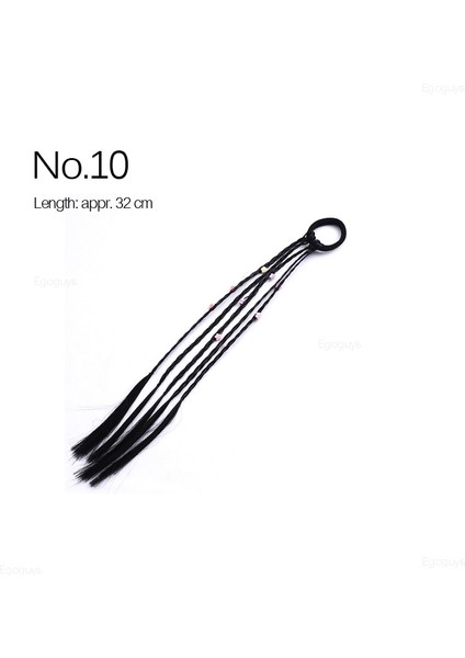 No.10 1pc Kızlar Renkli Elastik Bantlar Peruk At Kuyruğu Saç Halkası Çocuklar Şapkalar Scrunchie Kravatlar Lastik Bantlar Büküm Örgü Halat Süsleme (Yurt Dışından) indirimleri