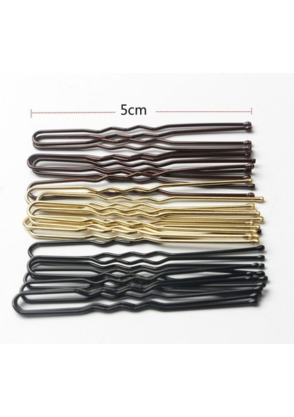 50 Adet 5 cm Kahverengi 50 Adet/torba 5/6/7 cm U Şekilli Alaşım Tokalar Dalgalı Saç Klipleri Basit Metal Saç Tokaları Tokalarım Gelin Saç Modeli Araçları Saç Tokaları (Yurt Dışından)