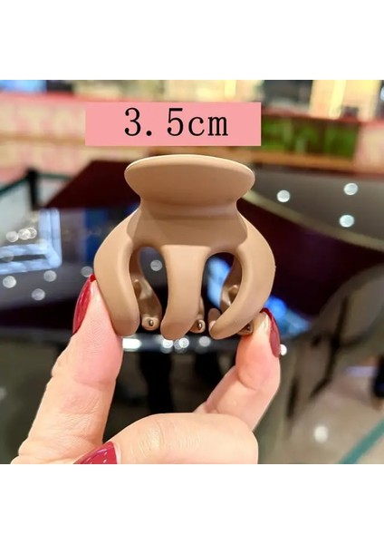 Haki Yeni Sevimli Püskül Saç Pençe Kadın Kızlar Için Saç Tokası Patlama Hairgrips Arka Kafa Üst Klip Firkete Saç Aksesuarları (Yurt Dışından)