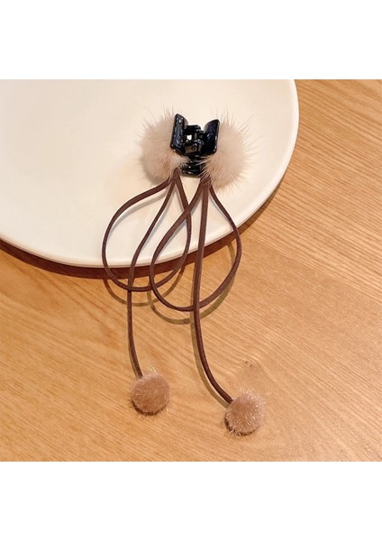 Haki Yeni Sevimli Püskül Saç Pençe Kadın Kızlar Için Saç Tokası Patlama Hairgrips Arka Kafa Üst Klip Firkete Saç Aksesuarları (Yurt Dışından) indirimleri