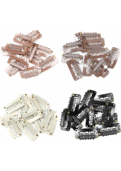 S Siyah 20 Adet/takım U 3.2cm 2.7cm Peruk Klipleri Yapış Insan Saç Uzantıları/dokuma Uzantıları Orta Profesyonel Salon Aksesuarları Klipler (Yurt Dışından) indirimleri