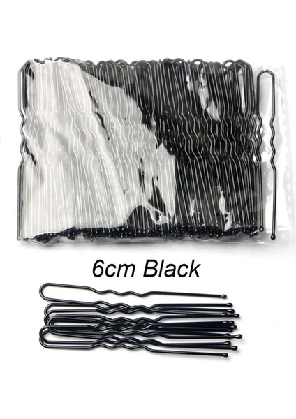 6 cm Siyah 100 Adet 100 Adet/torba 5 Cm/6 cm U Şekilli Alaşım Tokalar Dalgalı Saç Klipler Basit Metal Saç Tokaları Tokalarım Gelin Saç Modeli Araçları Saç Tokaları (Yurt Dışından)