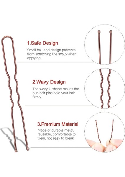 150 Adet 5 cm Mix Renk Yeni Stil Sarışın Saç Tokaları, U Şekilli Saç Tokası Altın/siyah/kahverengi/şerit Saç Tokası Kadınlar Kızlar Için Çörekler (2/2.4 Inç) (Yurt Dışından) fırsatları