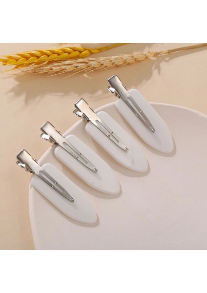 Beyaz 4 Adet Kadın Saç Tokası S Yan Patlama Düzeltme Saçak Tokası Makyaj Araçları Güzellik Salonu Dikişsiz Firkete Kızlar Şapkalar Firkete (Yurt Dışından) indirimleri