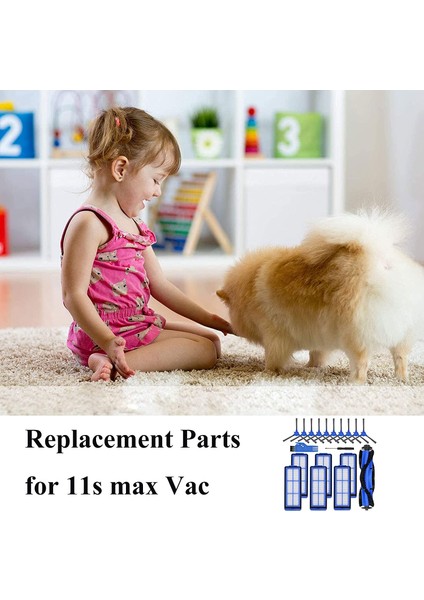 11S Max, 15C Max, 30C Max, G30, G10 Vakum, 10 Yan Fırça, 1 Rulo Fırça ile Uyumlu Yedek Parçalar (Yurt Dışından)