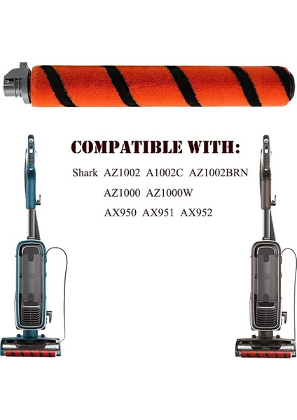 AZ1000W, AZ1002, AX950, AX951, AX952 Duoclean Elektrikli Süpürge Aksesuarlarıyla Uyumlu Yedek Fırça Rulosu (Yurt Dışından)
