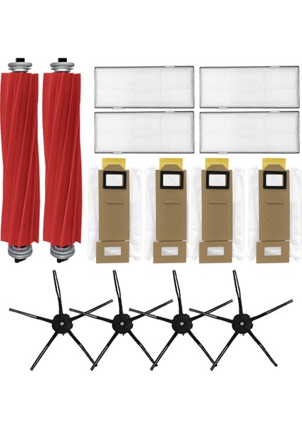 Rulo Yan Fırça Filtresi S7 T7S T7PLUS Toz Torbası Aksesuarı Yedek Elektrikli Süpürge Parçaları (Yurt Dışından)