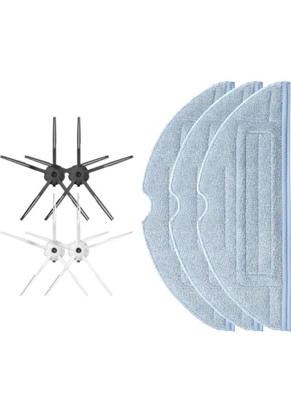 T7 T7PLUS S7 Elektrikli Süpürge Temizleme Pedleri Robot Vakum Parçası Için Paspas Bezleri Yan Fırça (Yurt Dışından)