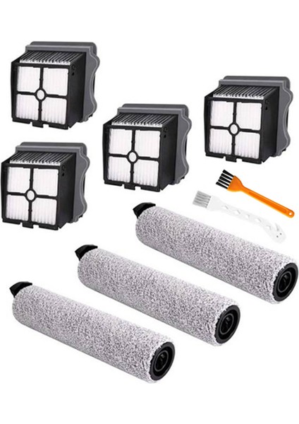 Ifloor 3/ıfloor One S3 Akülü Islak Kuru Elektrikli Süpürgeye Uygun Yedek Rulo Fırça ve Vakum Filtresi (Yurt Dışından)
