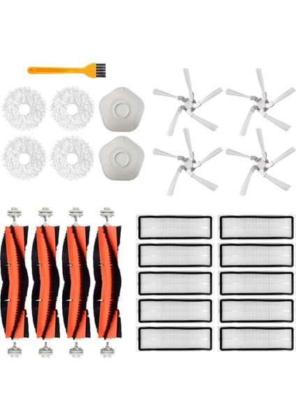 12 Adet Paspas Bezi Bot W10/W10 Pro Süpürme Robotlu Süpürge Aksesuarları Yedek Paspas Bezi Yedek Parça (Yurt Dışından)