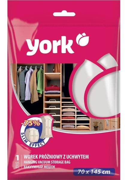 York Askılı Vakumlu Hurç Saklama Çantası 70 x 145 cm 1 Adet