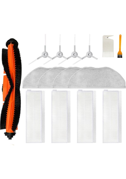 15 Adet Mi Robot Vakum Paspas Pro P Temizlik Robotu STYTJ02YM, Ana Yan Fırça Hepa Filtre Paspas Için Uyumlu (Yurt Dışından)