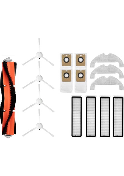 15 Adet Için Uygun STYTJ05ZHM Süpürme Robotu Aksesuarları Paspas Ana Fırça Yan Fırça Filtre Ekranı Toz Torbası (Yurt Dışından)