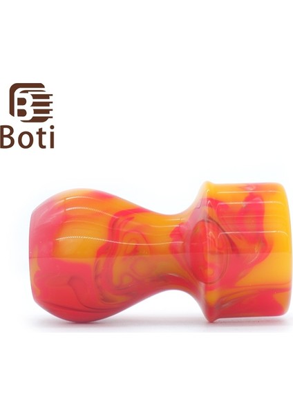 23MM Boti Fırça-Totem Saplı Kırmızı Sarı Renk Tıraş Fırçası Saplı Erkek Sakal Aleti Günlük Saç Bakım Ürünleri (Yurt Dışından)