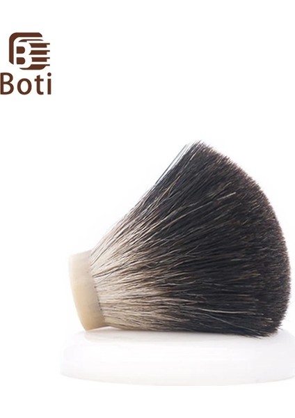 27MM Boti Brush-Shd Siyah Porsuk Saç Düğüm Fan Tipi El Yapımı Sakal Bakım Aracı Erkek Sakal Aracı Günlük Sakal Ürünleri (Yurt Dışından)