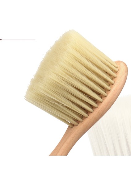 Tarak 2 Kıdemli Kayın Ahşap Yumuşak Boyun Yüz Silgi Fırçası Salon Berber Kesim Kuaförlük Şekillendirici Araçları (Yurt Dışından)