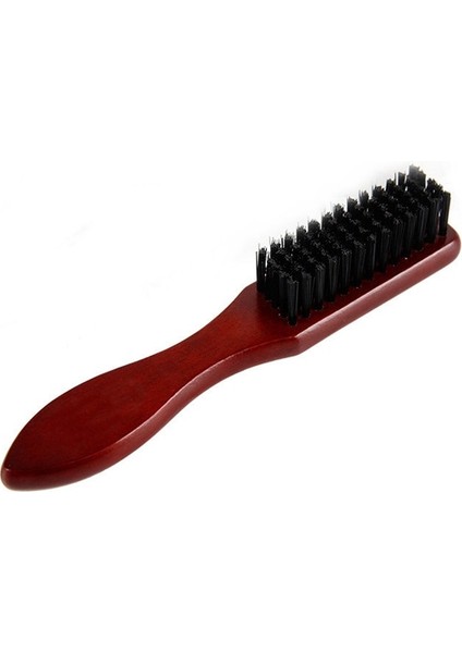 15.5cm 2.6cm Berber Ahşap Saplı Kuaförlük Yumuşak Saç Temizleme Fırçası Retro Boyun Silgi Kırık Tarak Kaldırmak Saç Şekillendirici Salon Araçları (Yurt Dışından)