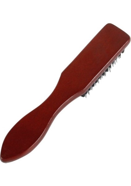 15.5cm 2.6cm Berber Ahşap Saplı Kuaförlük Yumuşak Saç Temizleme Fırçası Retro Boyun Silgi Kırık Tarak Kaldırmak Saç Şekillendirici Salon Araçları (Yurt Dışından)