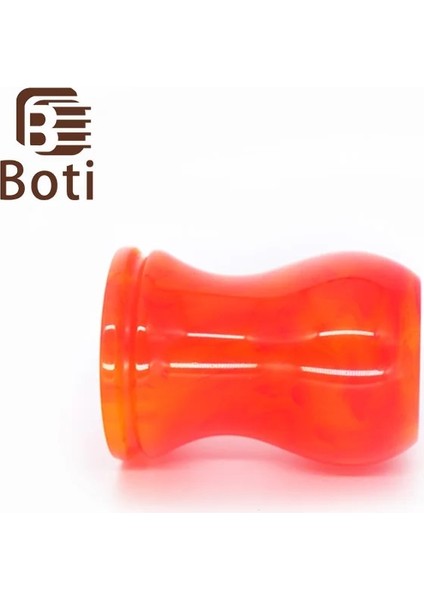 26MM Boti Fırça-Tatlı Oranger Kırmızı Renk Tıraş Fırçası Sapı El Yapımı Reçine Malzeme Erkek Tıraş Fırçası Aracı Tıraş Essentials (Yurt Dışından)