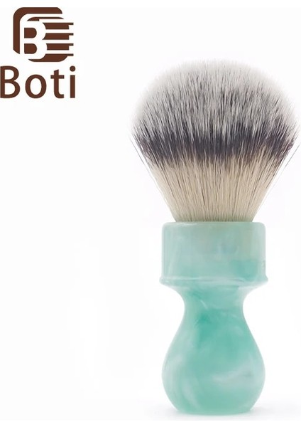 25MM Boti Fırça-Buz Çiçeği Saplı Pro Taklit Porsuk Saç 3 Renk Sınıfı A Sentetik Saç Tıraş Fırçası Erkek Günlük Essentials (Yurt Dışından)
